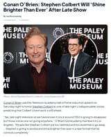 Conan con Colbert