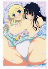 __ikaruga_and_yomi_senran_kagura_and_2_more_drawn_by_yaegashi_nan__08d9f00fd747f091fbd9d63f76d1acd0