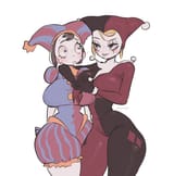 harley quinn+harley quinn (classic)+pomni+pomni (the amazing digital circus).a21dea21b1333807e69212f9bf15a15c