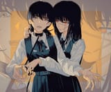 __yoru_and_mitaka_asa_chainsaw_man_drawn_by_yumu_8181018__918ca0f4a67ea09b68c5e9a912b535cb