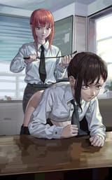 __makima_higashiyama_kobeni_and_pochita_chainsaw_man_drawn_by_rzcd5827__0daf06fc3ad89416c258b1beecac85ce