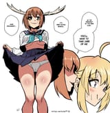 __shikanoko_noko_and_koshi_torako_shikanoko_nokonoko_koshitantan_drawn_by_kukuruyo__64a1e93e2954bd43371c55c2aa082f3f