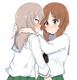 __nishizumi_miho_and_itsumi_erika_girls_und_panzer_drawn_by_chaarai__1e0604d3dacd36a435f880693e305ad8
