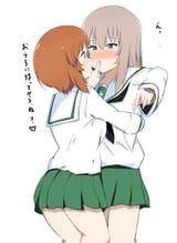 __nishizumi_miho_and_itsumi_erika_girls_und_panzer_drawn_by_chaarai__2dc8d32f1dd479d3ab45352e124c39eb