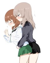 __nishizumi_miho_and_itsumi_erika_girls_und_panzer_drawn_by_chaarai__9f5f0bc7899e7ffe51f8628cf5f67658