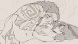 __miss_fortune_and_illaoi_league_of_legends_drawn_by_tdp__2c57515d3fb4fbb08b4f0318bd666c90