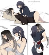 __chief_female_chief_and_angell_path_to_nowhere_drawn_by_seijousai__58a14e273d9f075e606f5f58d84c25ba