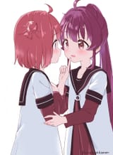 __akaza_akari_and_sugiura_ayano_yuru_yuri_drawn_by_mearian__32ac9dd86d794ab76279e43f0accb468