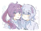__sugiura_ayano_and_ikeda_chitose_yuru_yuri_drawn_by_woodonly__cc648345a1e3f2bdc72cb5754ab90141
