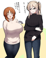 __nishizumi_miho_and_shimada_arisu_girls_und_panzer_drawn_by_amogan__72beacbe1e418db60e50fee36a3a6f1a