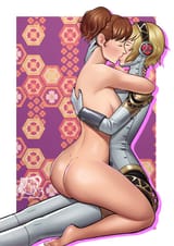 __aigis_and_shiomi_kotone_persona_and_2_more_drawn_by_razillon__0b7378187190b5871e47aeaeb80522ad