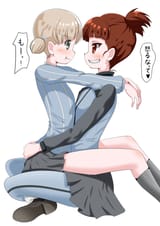 __aki_and_mikko_girls_und_panzer_drawn_by_qtarou__d1f1dd03f15f4f86f9d7902b482bd5ac