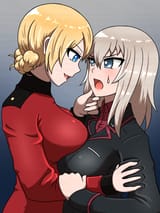 __darjeeling_and_itsumi_erika_girls_und_panzer_drawn_by_cocoa_maroon__bf80f4f40839b926b9ef1f9c0b723e11