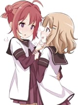 __akaza_akari_and_oomuro_sakurako_yuru_yuri_drawn_by_harumiya_meron89893__cda66b037f83d1a2e7e7557d0fe3a744