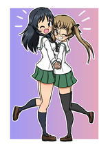 __yamagou_ayumi_and_oono_aya_girls_und_panzer_drawn_by_takahashi_kurage__08128eaa7a8d22ea6050ed1d32030b2b