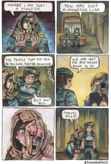 __jill_valentine_and_lisa_trevor_resident_evil_drawn_by_rhiannon_kagoe__48c63fc0375d7acb6139cafc3625b991