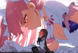 __akemi_homura_kaname_madoka_akemi_homura_and_ultimate_madoka_mahou_shoujo_madoka_magica_and_1_more_drawn_by_ebora__25f431dc2877a3d27b1875b5decae7b4