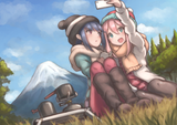 __shima_rin_and_kagamihara_nadeshiko_yurucamp_drawn_by_nene_atsushi_hamano__a8bc89b92a64ea7490aa9dbd9de41abe