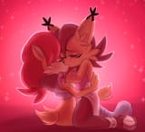 1896__safe_artist-colon-huwon_nicole+the+hololynx_sally+acorn_duo_eyes+closed_holding+each+other_kiss_lesbian_nically_sally27s+vest+and+boots_shipping_sparkl