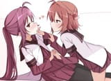 __akaza_akari_and_sugiura_ayano_yuru_yuri_drawn_by_harumiya_meron89893__e5b7e9840e6b48c744c718b4dbd650e9