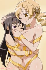 __akemi_homura_and_tomoe_mami_mahou_shoujo_madoka_magica_and_1_more_drawn_by_sora_nyan__16ca19b6d0c8ccc09d2a25c1b5c6532d