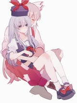 __fujiwara_no_mokou_and_kamishirasawa_keine_touhou_drawn_by_iwakoo__723c6e816fc2aebe57107e0991284160