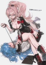 __enoshima_junko_and_monokuma_original_and_2_more_drawn_by_diurtion__6755562b6b9e0d10340e0894cf07c44f
