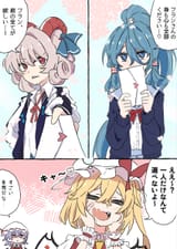 __remilia_scarlet_flandre_scarlet_toutetsu_yuuma_and_miyadeguchi_mizuchi_touhou_drawn_by_tsukira_kira__ccf7fbd943fc3e9028597d35ba31eee1