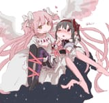 __akemi_homura_kaname_madoka_and_ultimate_madoka_mahou_shoujo_madoka_magica_drawn_by_buivi__2e042cfbbaf1f9e3c9b0c60440a76534