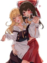 __hakurei_reimu_and_kirisame_marisa_touhou_drawn_by_amatukimahoro__e40d90bea788bd1239991bca830fa478