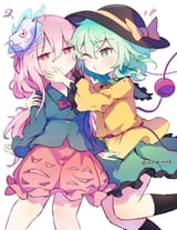__komeiji_koishi_and_hata_no_kokoro_touhou_drawn_by_ar_maeus__c71887c0c1507f62c08e6c8077161adc