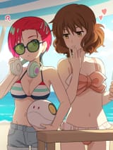 __amate_yuzuriha_oumae_kumiko_haro_and_kurosawa_tomoyo_gundam_and_2_more_drawn_by_laofuzi_dai_bansho__778292d016949239319eae5b34d55c2c