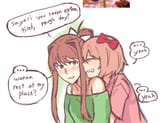 __monika_and_sayori_doki_doki_literature_club_drawn_by_zappyz__02d1e170cc23d76fdda11c1d603f84d9