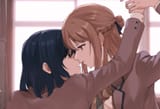 __miyagi_shiori_and_sendai_hazuki_shuuniichido_classmate_wo_kau_hanashi_drawn_by_kyo6159__9b376664b492607bfa62d51955004f8c