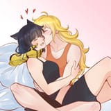 __yang_xiao_long_and_blake_belladonna_rwby_drawn_by_dramore__663538ce25486a5aff124f678a77593f