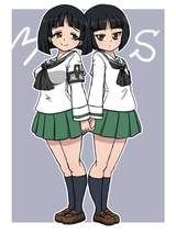 __gotou_moyoko_and_konparu_nozomi_girls_und_panzer_drawn_by_takahashi_kurage__9d2a07ab1f27f537bbe4c6a8008e10c7
