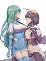 __hiiragi_utena_magia_baiser_minakami_sayo_and_magia_azure_mahou_shoujo_ni_akogarete_drawn_by_linhcoris__9939cff4038ae69ce2980a5d7585007d