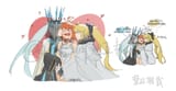 __fujimaru_ritsuka_morgan_le_fay_and_aesc_fate_and_1_more_drawn_by_mogukong_1238__83f334999ae6ad2c548395f82f31298b