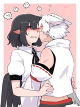 __shameimaru_aya_and_inubashiri_momiji_touhou_drawn_by_min_k__99d6452d656c8d3ef3c079637b590d4b