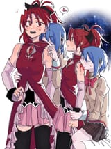 __miki_sayaka_and_sakura_kyoko_mahou_shoujo_madoka_magica_drawn_by_mermaidcandle__62b51e91b1b5bce5b0f79742f2620fed