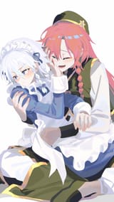 __izayoi_sakuya_and_hong_meiling_touhou_drawn_by_ydpfa__b06b3a232d1856d7e62d0c67cce11de4