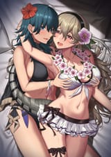 __female_byleth_and_female_corrin_fire_emblem_and_3_more_drawn_by_nemunemu_semi__3ff2785cfbb4b4f1b0e77a3ad79a0cd0