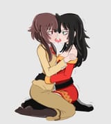 __megumin_and_kuroki_tomoko_kono_subarashii_sekai_ni_shukufuku_wo_and_1_more_drawn_by_kurokimoko__e53debca545bb30d60a43e633cfc4b0f