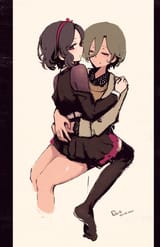 __ebizuka_tomo_and_rupa_girls_band_cry_drawn_by_rnna__c7c1be5f2e1fcacf0c474d2d3498c146