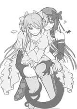__akemi_homura_kaname_madoka_ultimate_madoka_and_akuma_homura_mahou_shoujo_madoka_magica_drawn_by_rawonireng__e24cf726c846758bff7b6d7638cdc42b