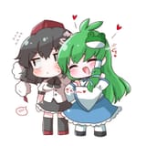 __kochiya_sanae_and_shameimaru_aya_touhou_drawn_by_tanikake_yoku__10c182e9a7aedc2e30916d05b0f61272