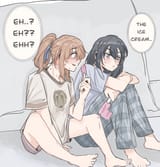 __miyagi_shiori_and_sendai_hazuki_shuuniichido_classmate_wo_kau_hanashi_drawn_by_elephon__ebb0f928871a541bbbed184c2706e86e