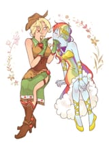 __rainbow_dash_and_applejack_my_little_pony_and_2_more_drawn_by_dcon_34__5d5382d46af16b7e4dd79adb20155f04