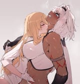 __caenis_and_kirschtaria_wodime_fate_and_1_more_drawn_by_sabamori__d7336f3af531311bba3046ee1ea90192