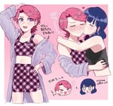 __hanayagi_kaoruko_and_isurugi_futaba_shoujo_kageki_revue_starlight_drawn_by_simozuru__c6de6fbaf2735eb582b3e3c02bb7d0c4